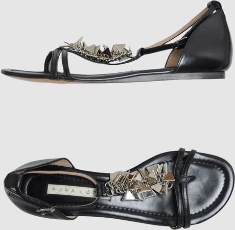 Pura Lopez Flip Flops in Black - Lyst