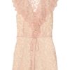 Alice By Temperley Surya Lace Playsuit in Pink (rose) - Lyst