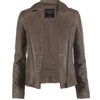 Allsaints Rally Leather Jacket in Brown (taupe) - Lyst