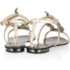 Roberto Cavalli Swarovski Crystal Snake and Leather Sandals in Gold (snake) - Lyst