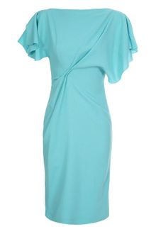 Roksanda Ilincic Gathered Crepe Wool Dress - Lyst
