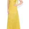 Valentino Bowback Silkorganza Gown in Yellow - Lyst