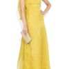 Valentino Bowback Silkorganza Gown in Yellow - Lyst