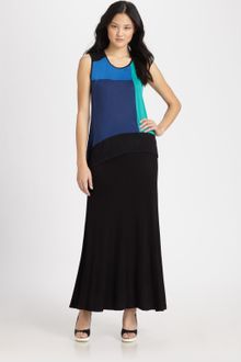 BCBGMAXAZRIA Aven Colorblock Tank Top - Lyst
