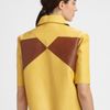 Derek Lam Colorblock Leather Jacket in Yellow - Lyst