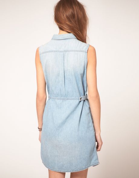 diesel denim shirt dress