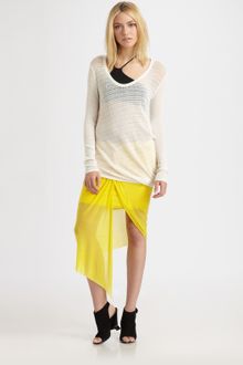 Helmut Lang Arid Crepe Pullover - Lyst