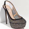 Valentino Carol Crystal Embellished Suede and Mesh Slingbacks in Black - Lyst