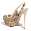 Valentino Crystal Stud Slingback in Beige (poudre) - Lyst