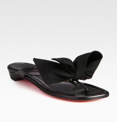 louboutin thong sandals