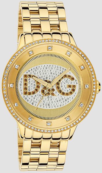 D&g Prime Time Bracelet Watch in Gold - Lyst