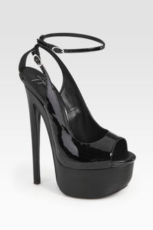 Giuseppe Zanotti Patent Leather Platform Sandals - Lyst