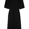 Jil Sander Longitude Structured Cottontwill Dress in Black - Lyst