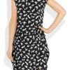 Miu Miu EmbellishedCollar Printed Crepe Dress in Black - Lyst