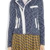 Rag & Bone Haver Leathertrimmed Knitted Cotton Jacket in Blue - Lyst