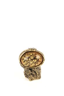 Yves Saint Laurent Arty Oval Ring - Lyst