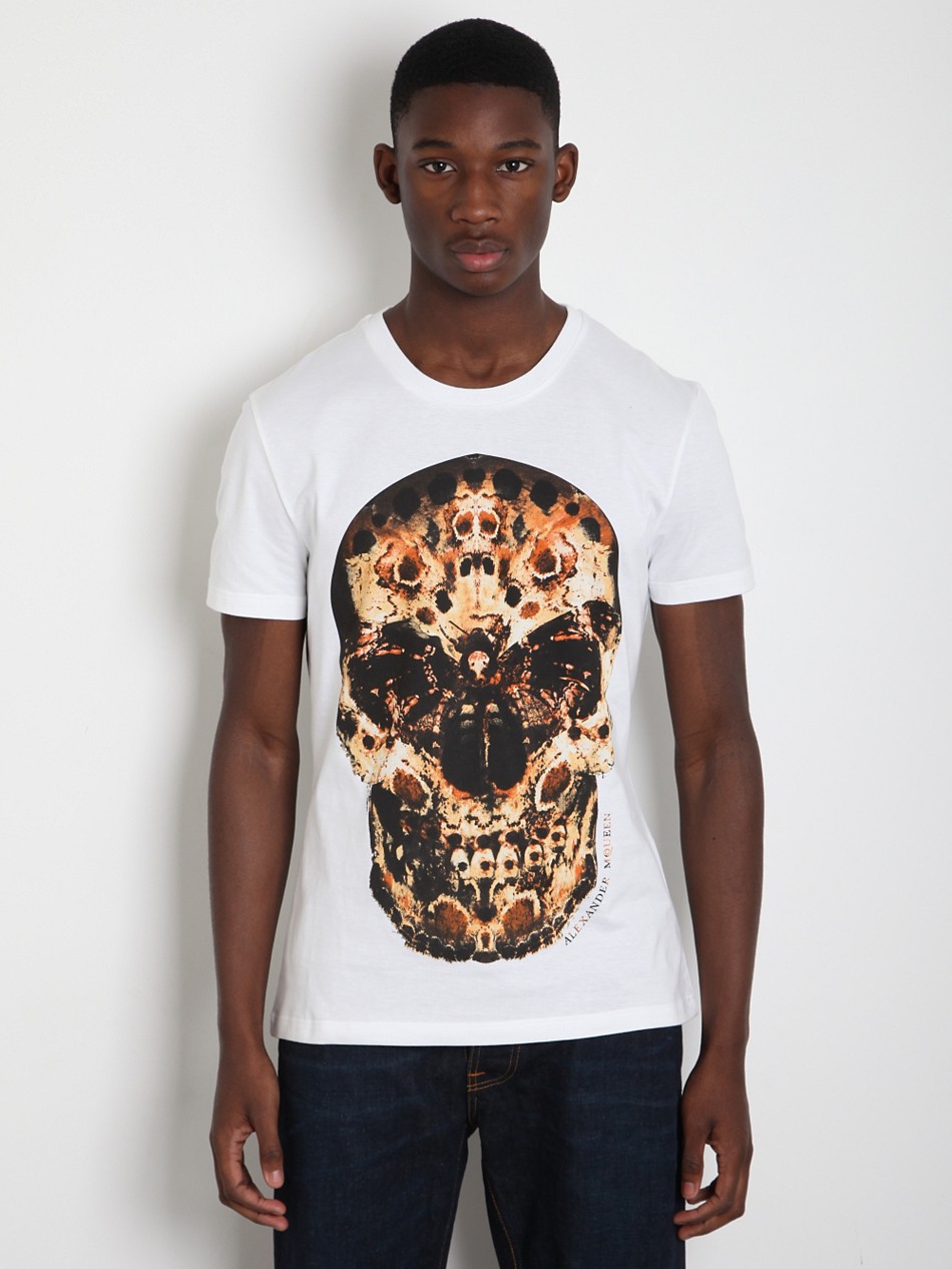 white alexander mcqueen t shirt