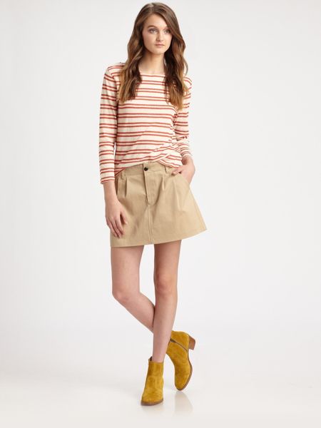 A.p.c. Striped Top in Pink (rouge) - Lyst