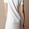Burberry Cotton Pique Polo Dress in White - Lyst