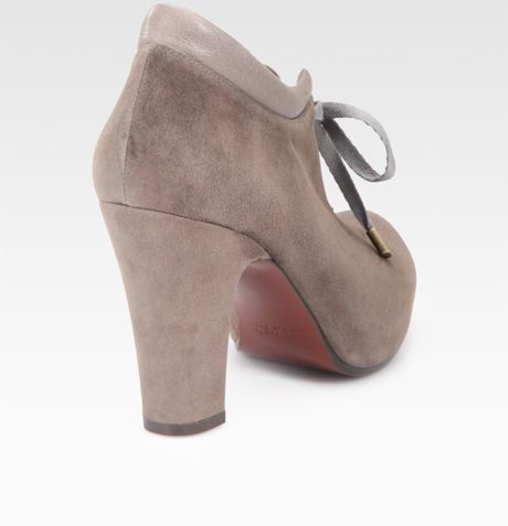 chie mihara low heel lace up boots