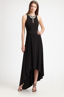 David Meister Beaded Jersey Gown - Lyst