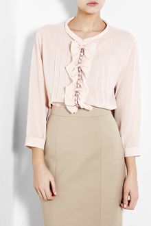 D&G Chain Detail Chiffon Blouse - Lyst