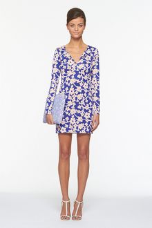 Diane Von Furstenberg Reina Long Sleeve Dress - Lyst