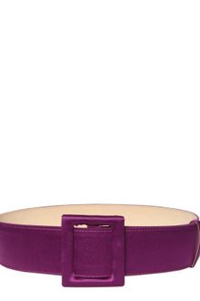 Fausto Puglisi Silk Satin On Smooth Leather Belt - Lyst