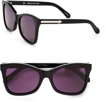 Karen Walker Modified Cateye Sunglasses/black - Lyst