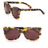 Karen Walker Modified Cateye Sunglasses/crazy Tortoise in Animal - Lyst