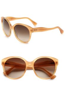 Miu Miu Round Plastic Sunglasses - Lyst