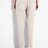 Vanessa Bruno Silk Stripe Trousers in Beige - Lyst