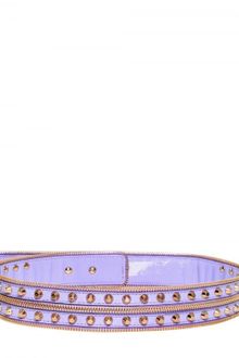Versace 4cm Studded Smooth Leather Belt - Lyst