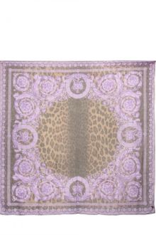 Versace Barrocco Modal Cashmere Twill Foulard - Lyst