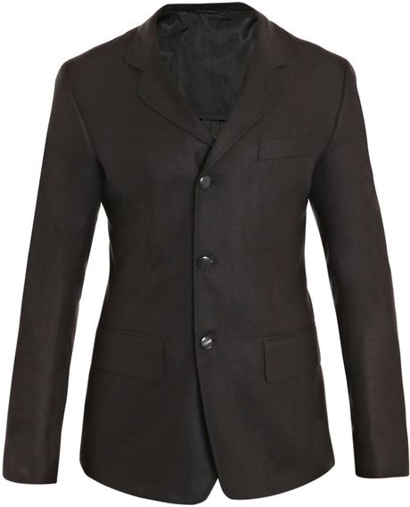 Alexander Mcqueen SilkCanvas Jacket in Black for Men - Lyst