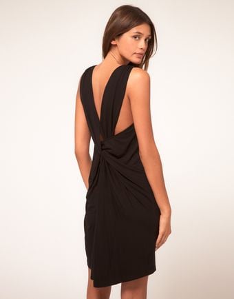 ASOS Collection Asos Vest Dress with Drape Back - Lyst