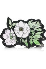Christopher Kane Clematis Leather Clutch