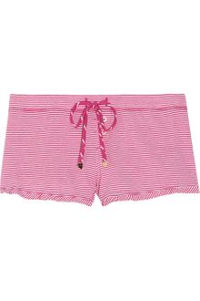 Juicy Couture Striped Cotton-blend Jersey Shorts - Lyst