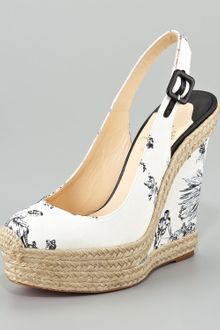 Christian Louboutin Everesta Toile Espadrille - Lyst