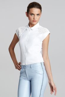 McQ by Alexander McQueen Laser-cut Blouse - Lyst