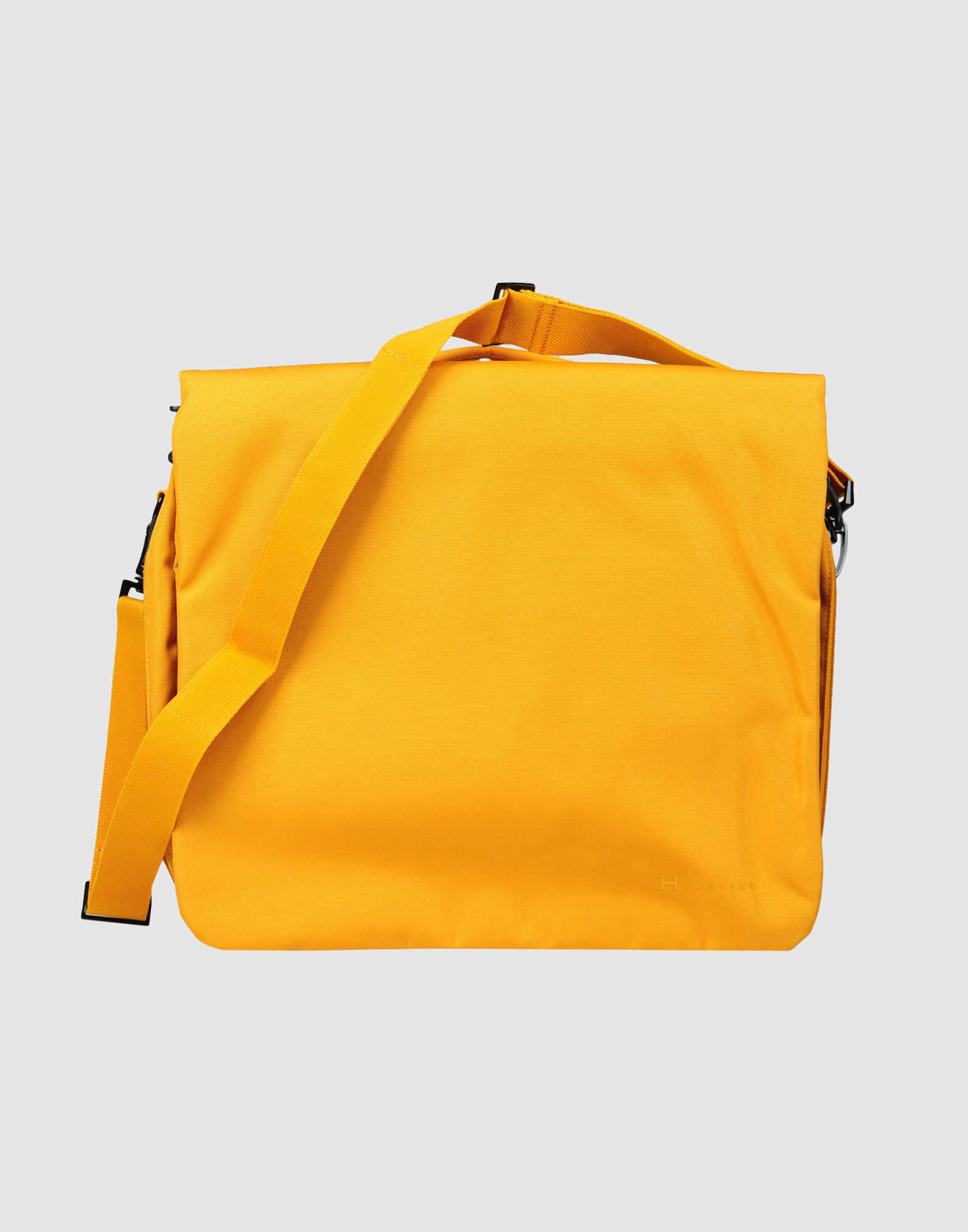 yellow leather briefcase