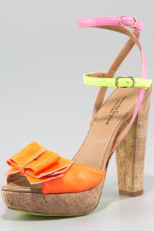 Nanette Lepore Love Bug Cork-heel Sandal - Lyst