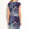Presley Skye Print Crêpe De Chine Dress in Blue (navy/gray) - Lyst