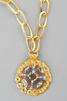 Devon Leigh Mosaic Pendant Necklace - Lyst