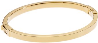 Michael Kors Golden Skinny Hinge Bangle - Lyst