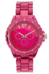 ASOS Collection Asos Anodised Pink Boyfriend Watch