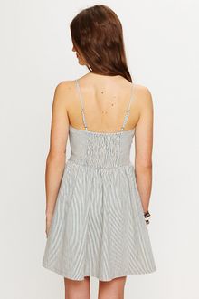 Free People Denim Bustier Dress - Lyst