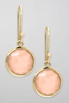Ippolita Peach Moonstone Drop Earrings - Lyst