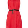 Isabel Marant Fly Gathered Washedgeorgette Dress in Red - Lyst