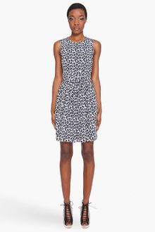 3.1 Phillip Lim Navy Leopard Wrap Dress - Lyst